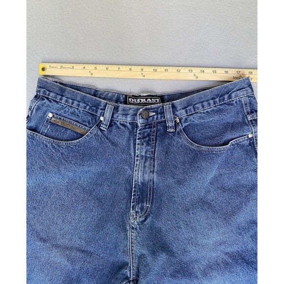 Outkast Carpenter Jeans Mens 36x30 Blue Hip Hop Y2K Skater Distressed Tag 40x34 - Picture 3 of 16